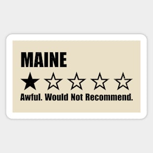 Maine One Star Review Magnet